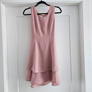Vintage Pink Layered Mini Dress